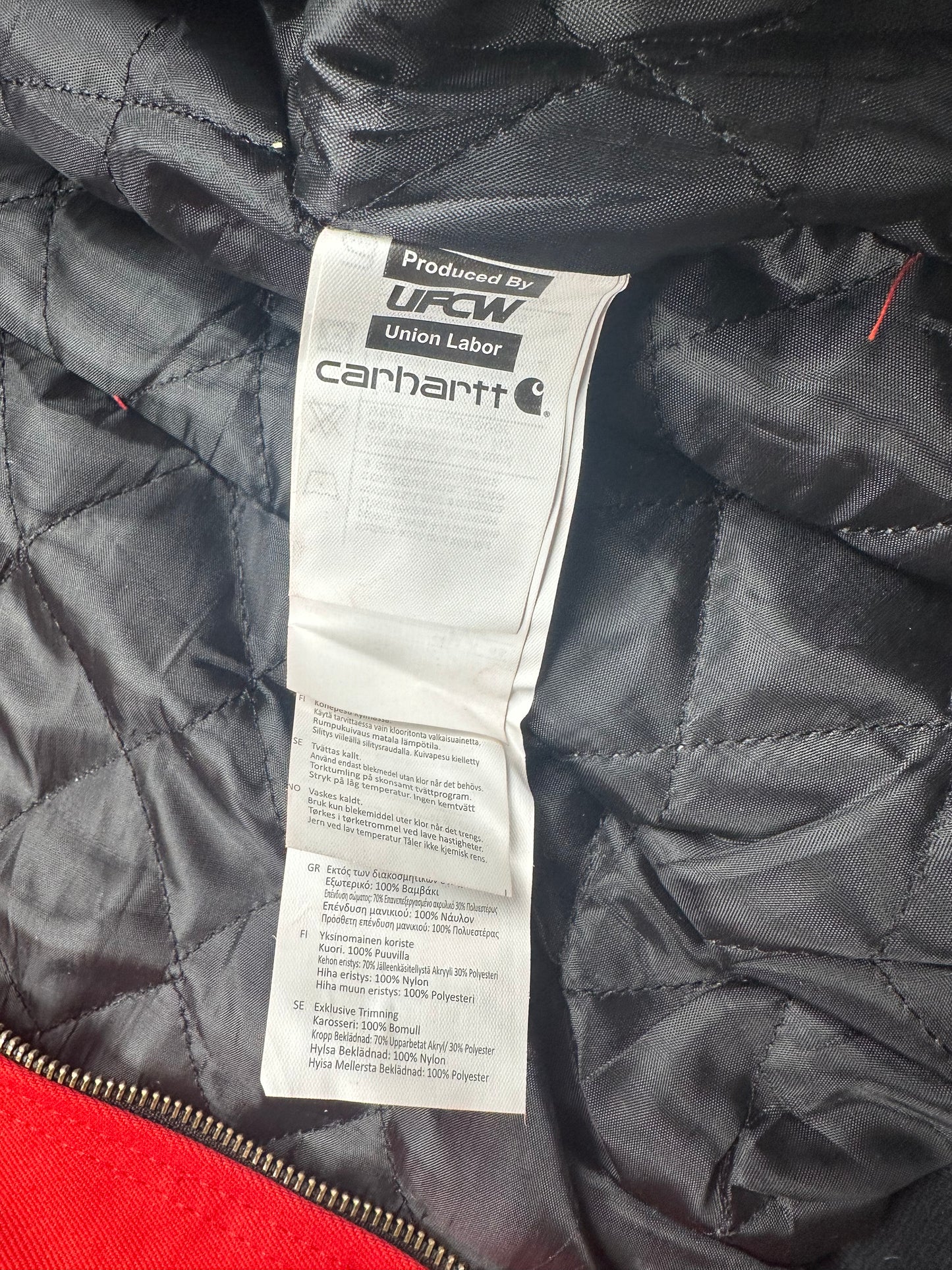 #03 New York Yankees x Carhartt Reworked Jacke Rot (S, M, XL)