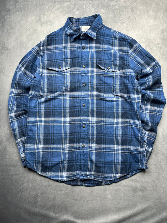 Vintage Y2K Sonoma Flanell Hemd Holzfäller kariert Größe M Retro