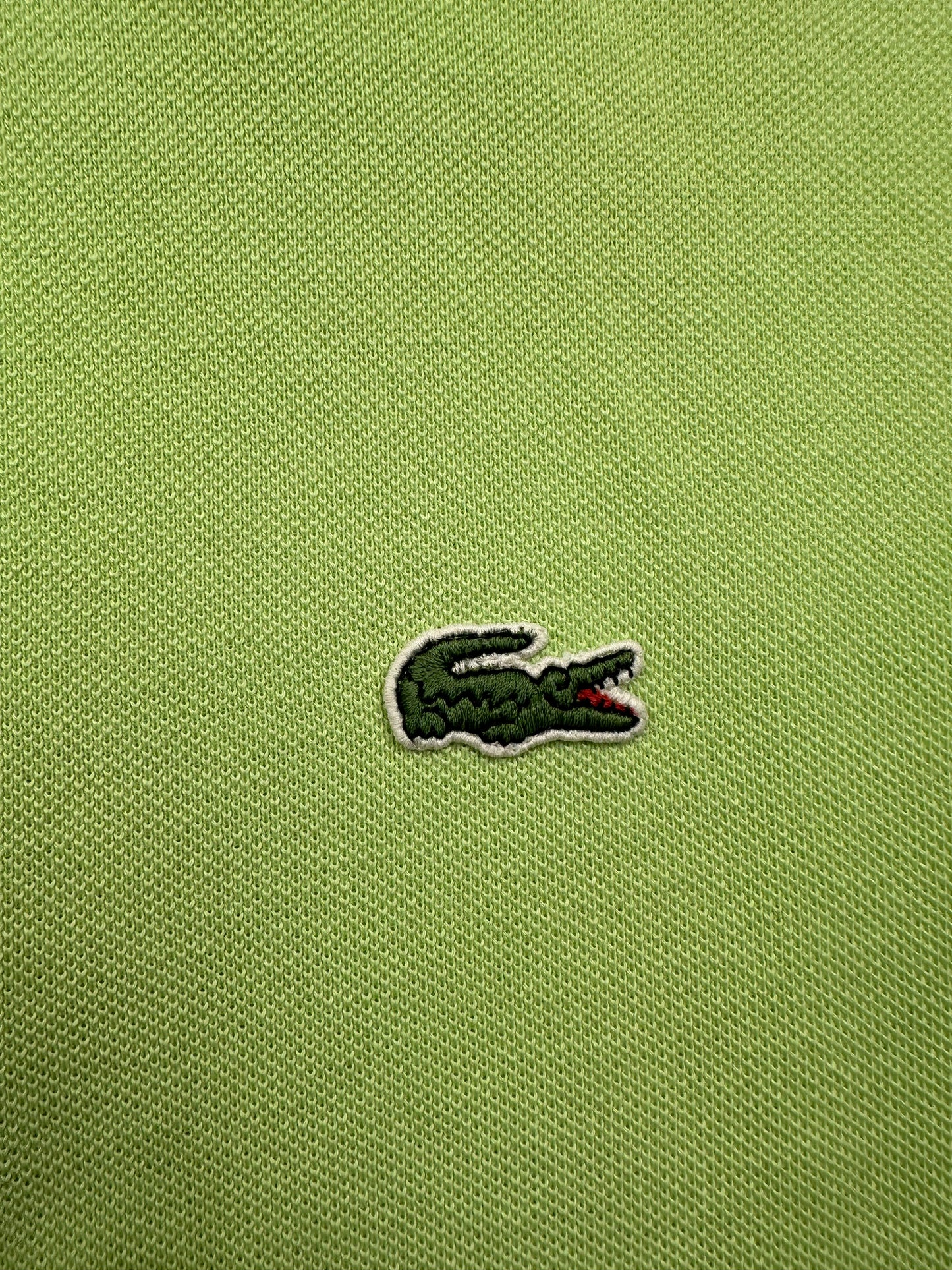 Lacoste Herren Poloshirt T-Shirt Gr. 6/XL Vintage Y2K Mintgrün