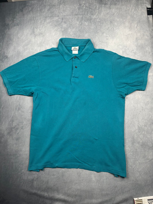 Lacoste Herren Poloshirt T-Shirt Gr. 7/XXL Vintage Y2K Türkis
