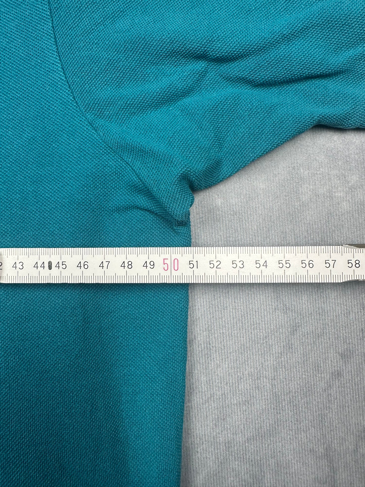 Lacoste Herren Poloshirt T-Shirt Gr. 7/XXL Vintage Y2K Türkis