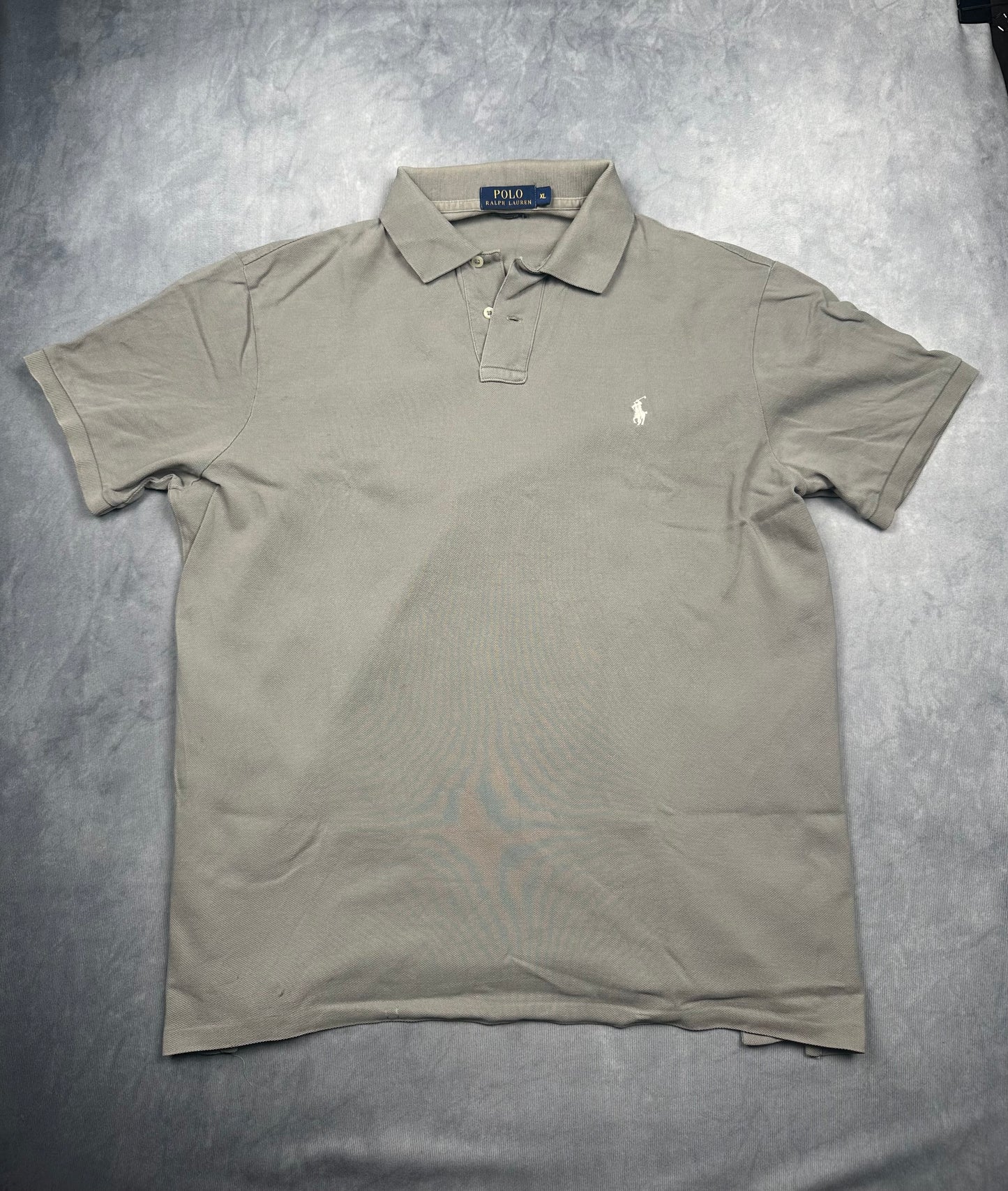 Polo Ralph Lauren Poloshirt T-Shirt Herren Gr. XL Vintage Y2K Grau