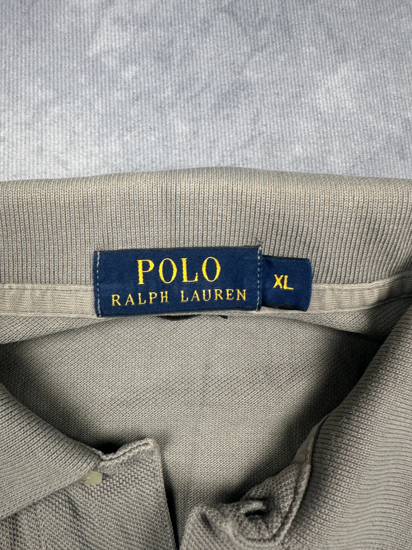 Polo Ralph Lauren Poloshirt T-Shirt Herren Gr. XL Vintage Y2K Grau