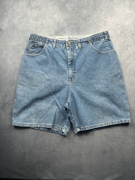 Vintage Lee Damen Jeans Shorts Gr. 46/48 Blau Kurze Hose Relaxed Retro Denim