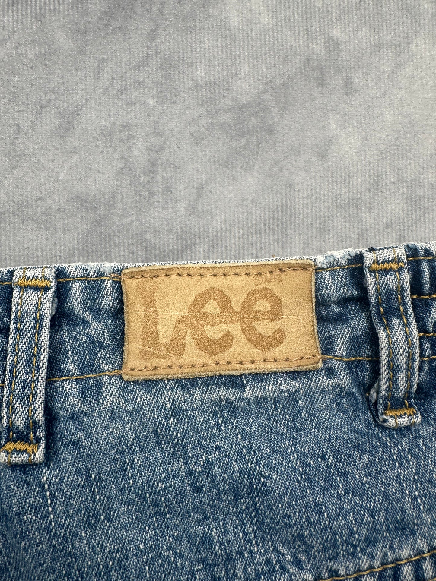 Vintage Lee Damen Jeans Shorts Gr. 46/48 Blau Kurze Hose Relaxed Retro Denim