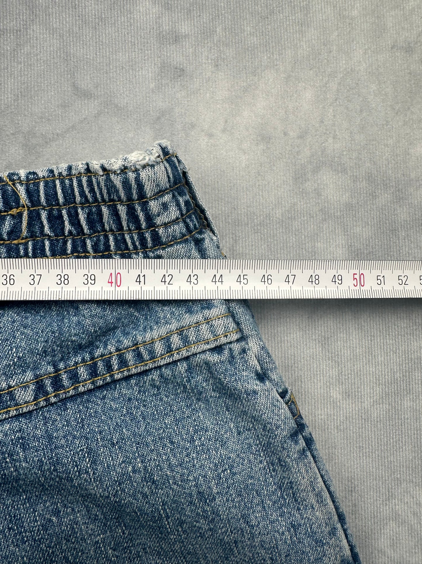 Vintage Lee Damen Jeans Shorts Gr. 46/48 Blau Kurze Hose Relaxed Retro Denim