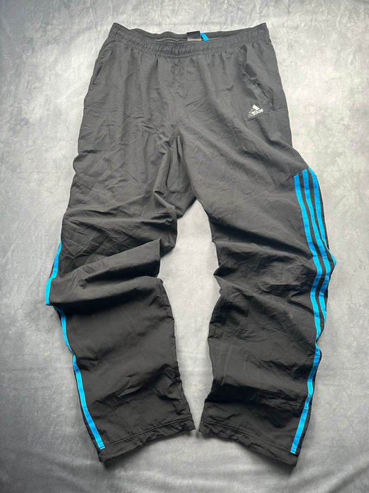 Adidas Climalite Track Pants / Jogginghose / Trainingshose Y2K Gr. M Schwarz
