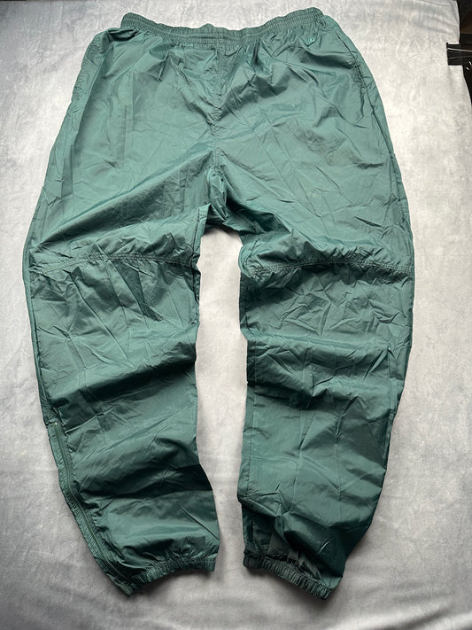 Nike Vintage Trackpants Open Leg Grün Größe L Y2K