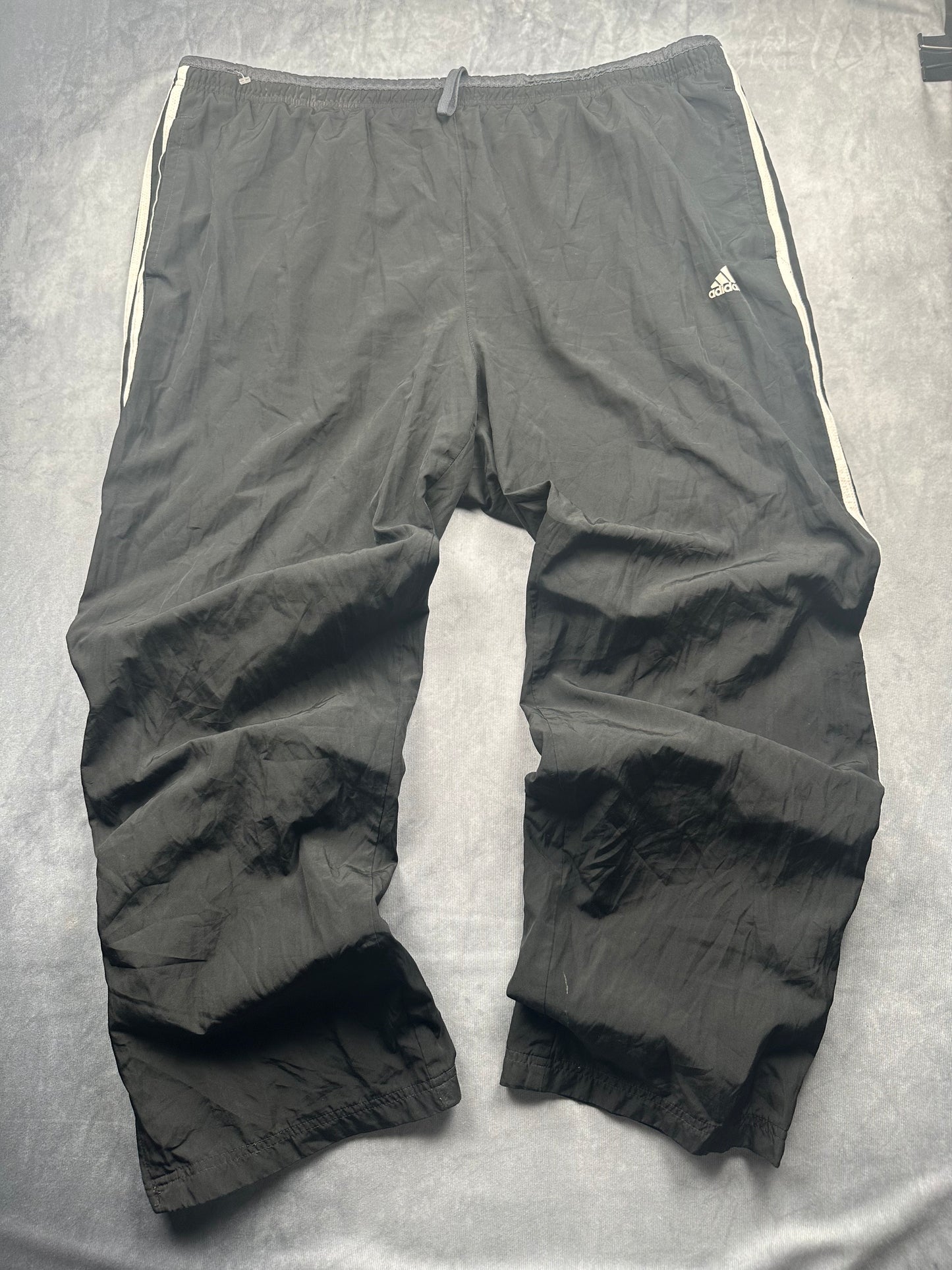 Adidas Track Pants / Jogginghose / Trainingshose Y2K Gr. XXL Schwarz gerade Beine