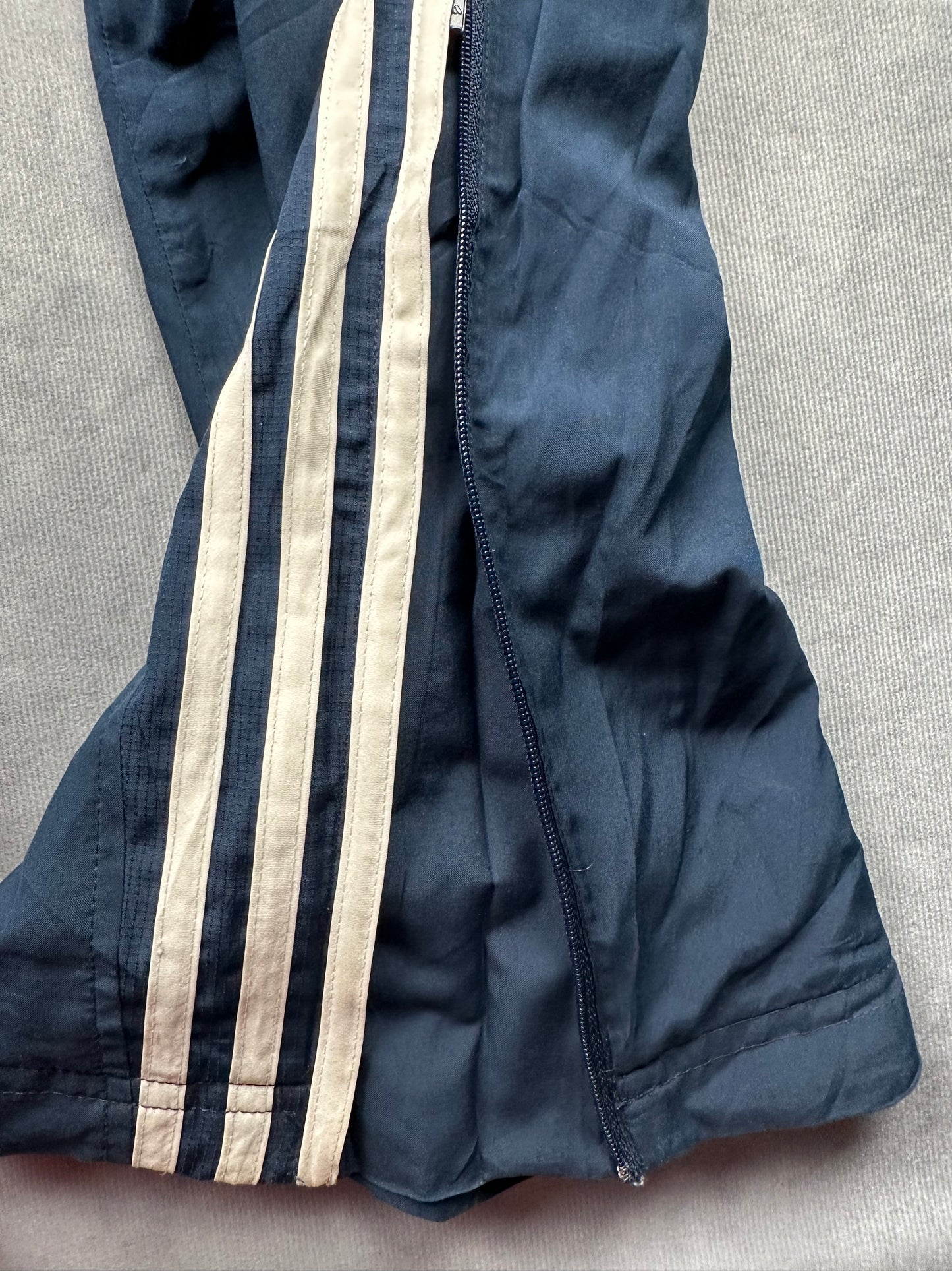 Adidas climacool Track Pants / Jogginghose / Trainingshose Y2K Gr. M blau open Leg
