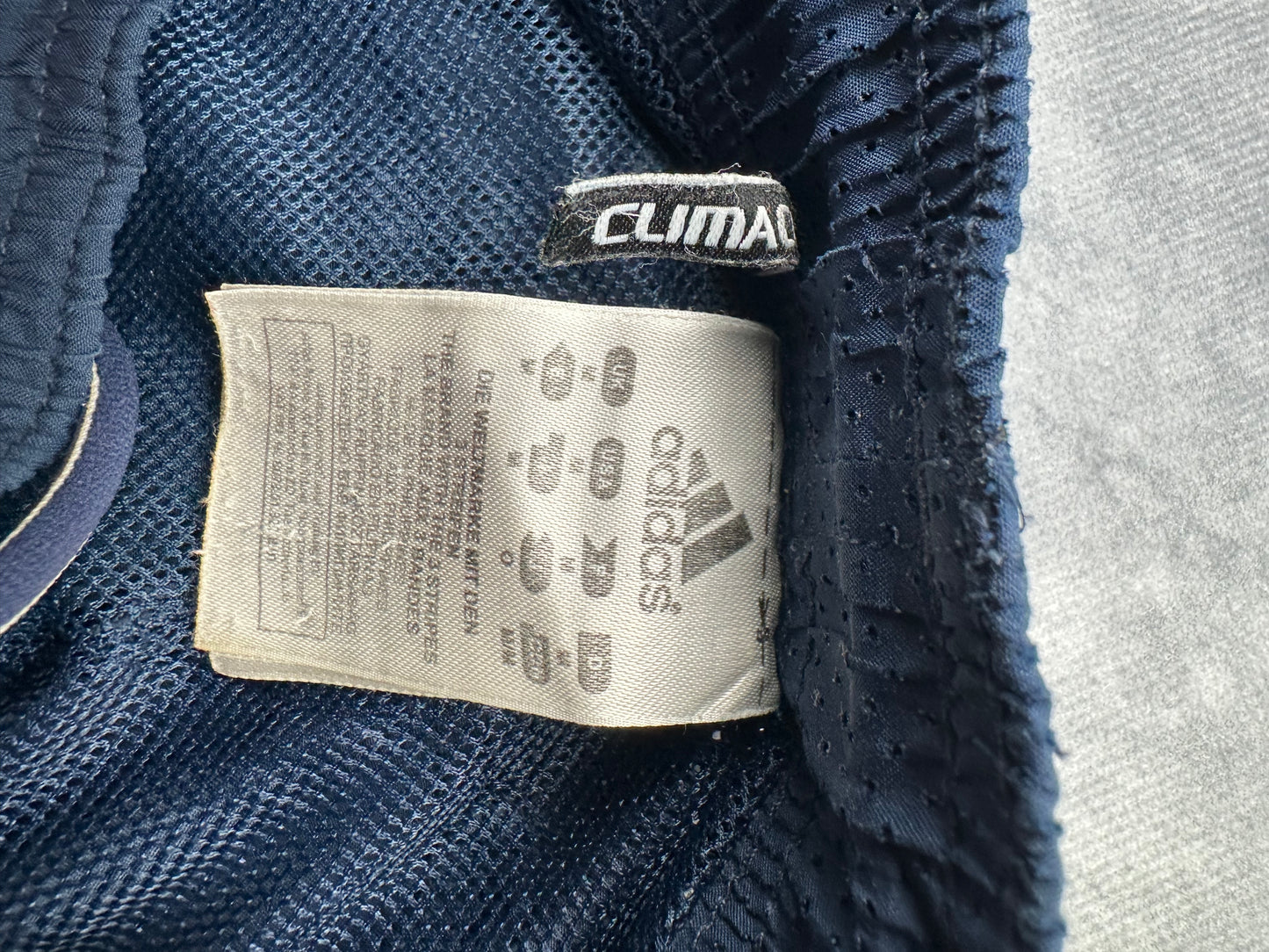 Adidas climacool Track Pants / Jogginghose / Trainingshose Y2K Gr. M blau open Leg