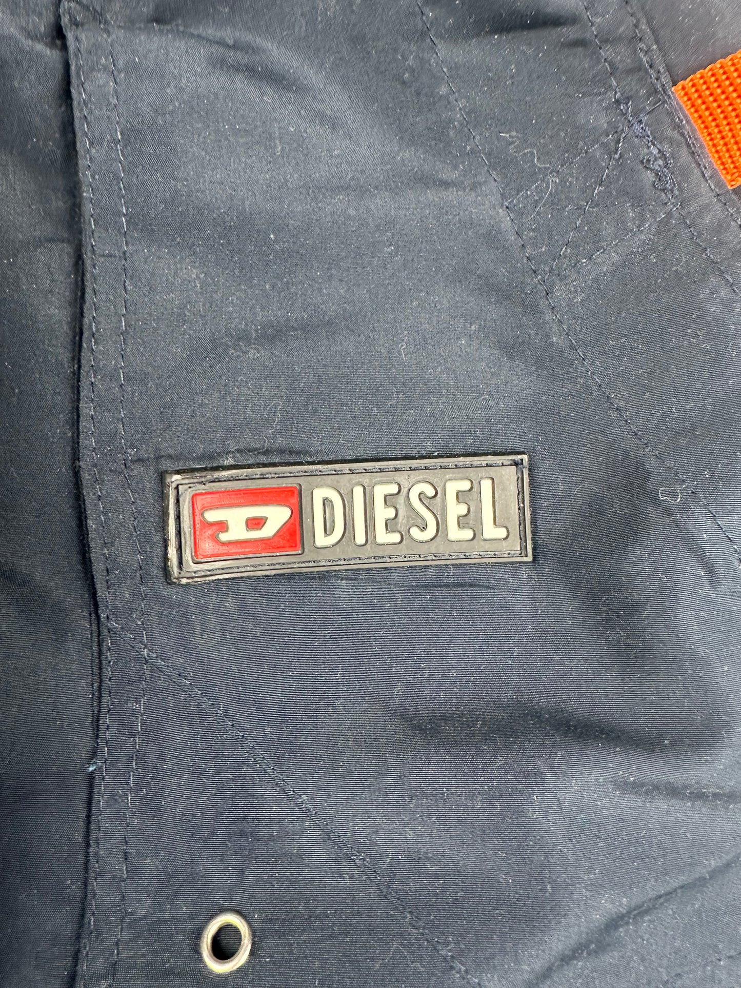Diesel Bermuda Capri Shorts 3/4 blau Größe L Herren Vintage Y2K