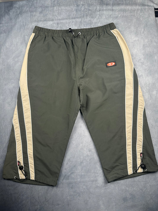 Diesel Bermuda Capri Shorts 3/4 khaki grün Größe XL Herren Vintage Y2K