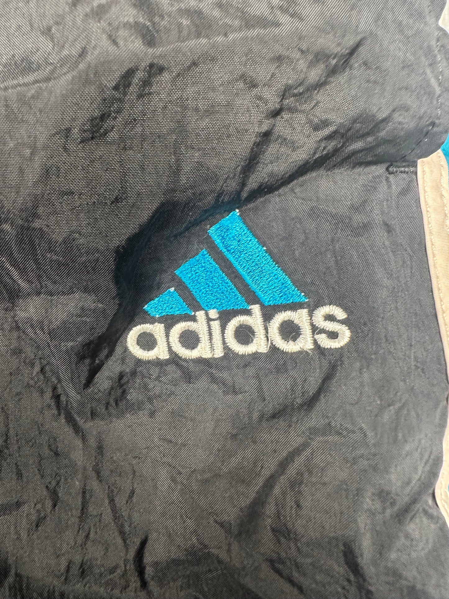 Adidas Track Pants / Jogginghose / Trainingshose Y2K Schwarz Open Leg