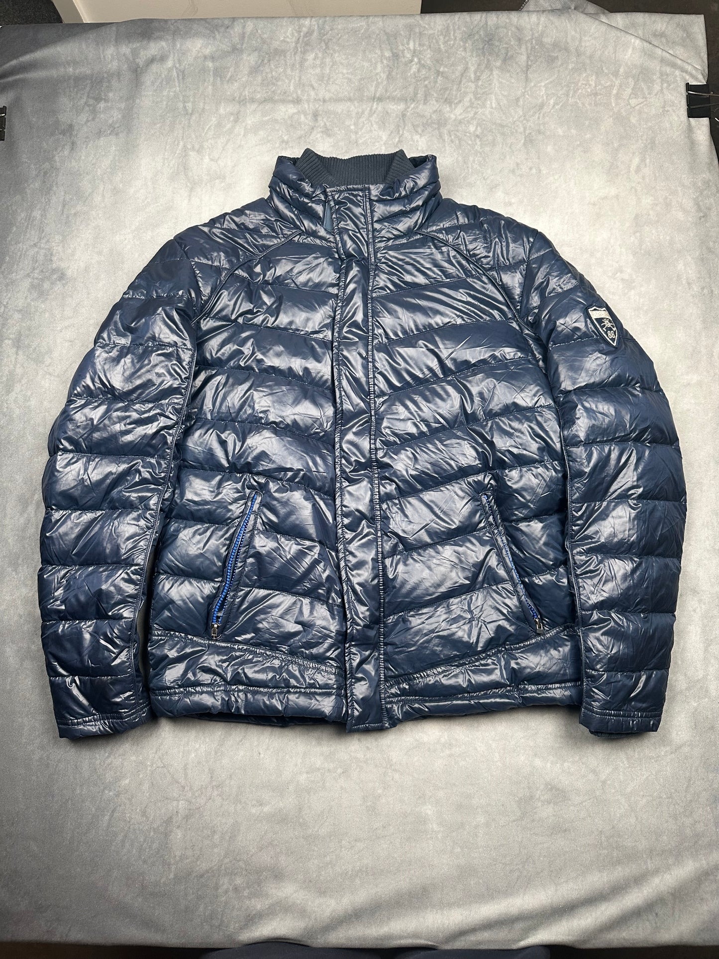 Brekka Daunenjacke Winterjacke Gr. S Blau glänzend