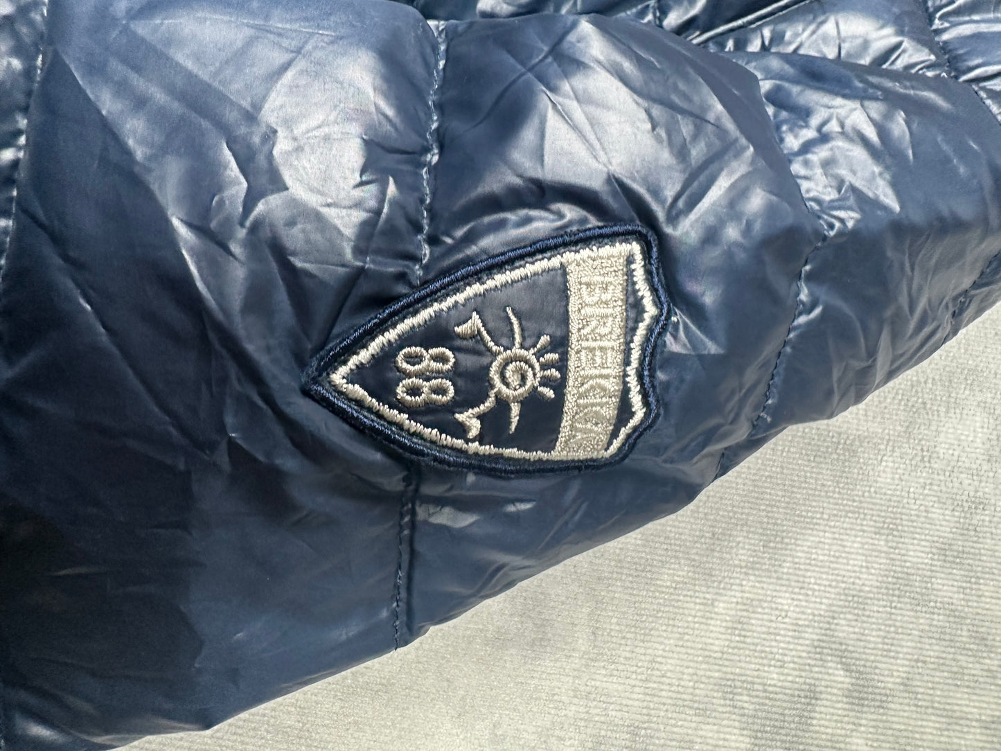 Brekka Daunenjacke Winterjacke Gr. S Blau glänzend