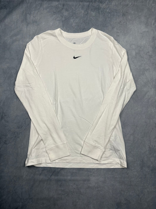 Nike ‑ Essentials Longsleeve Rundkragen Damen Gr. S - weiß
