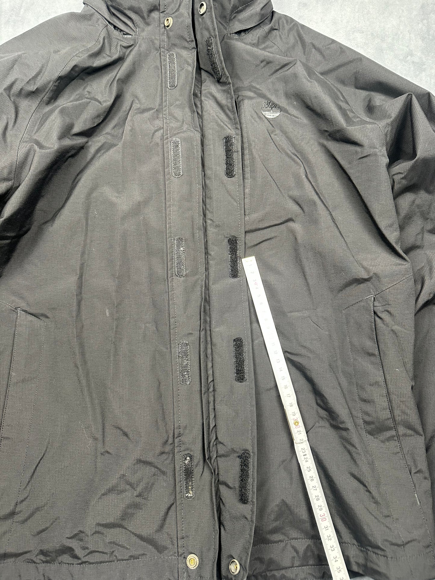 Timberland Waterproof Jacke Herren schwarz Reißverschluss versteckte Kapuze