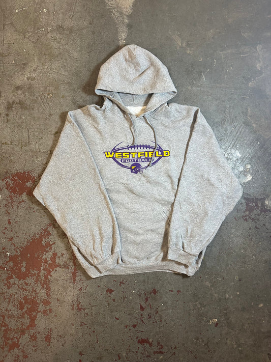 Russell Westfield Football Hoodie Kapuzenpullover grau Gr. L