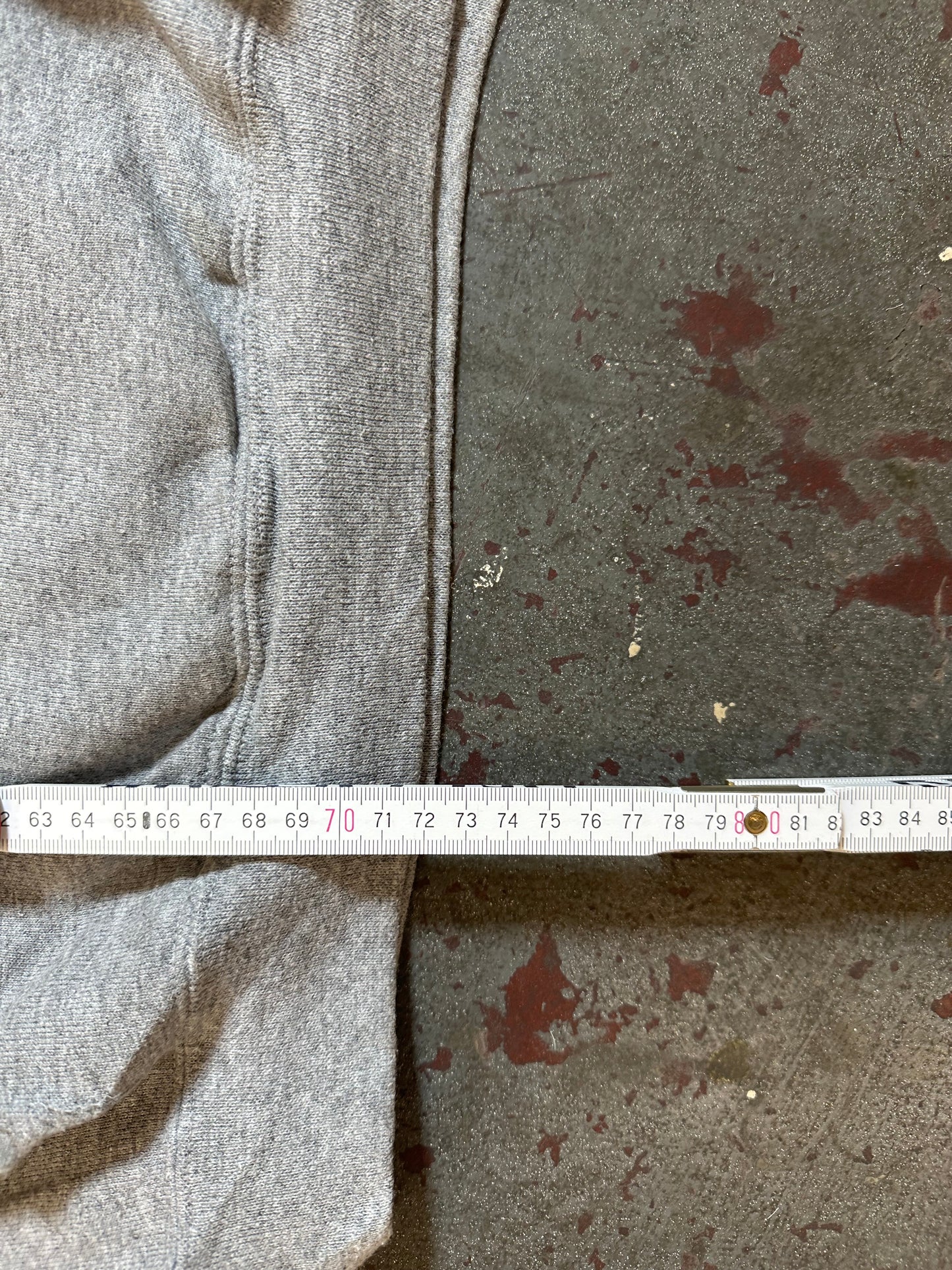 Russell Westfield Football Hoodie Kapuzenpullover grau Gr. L