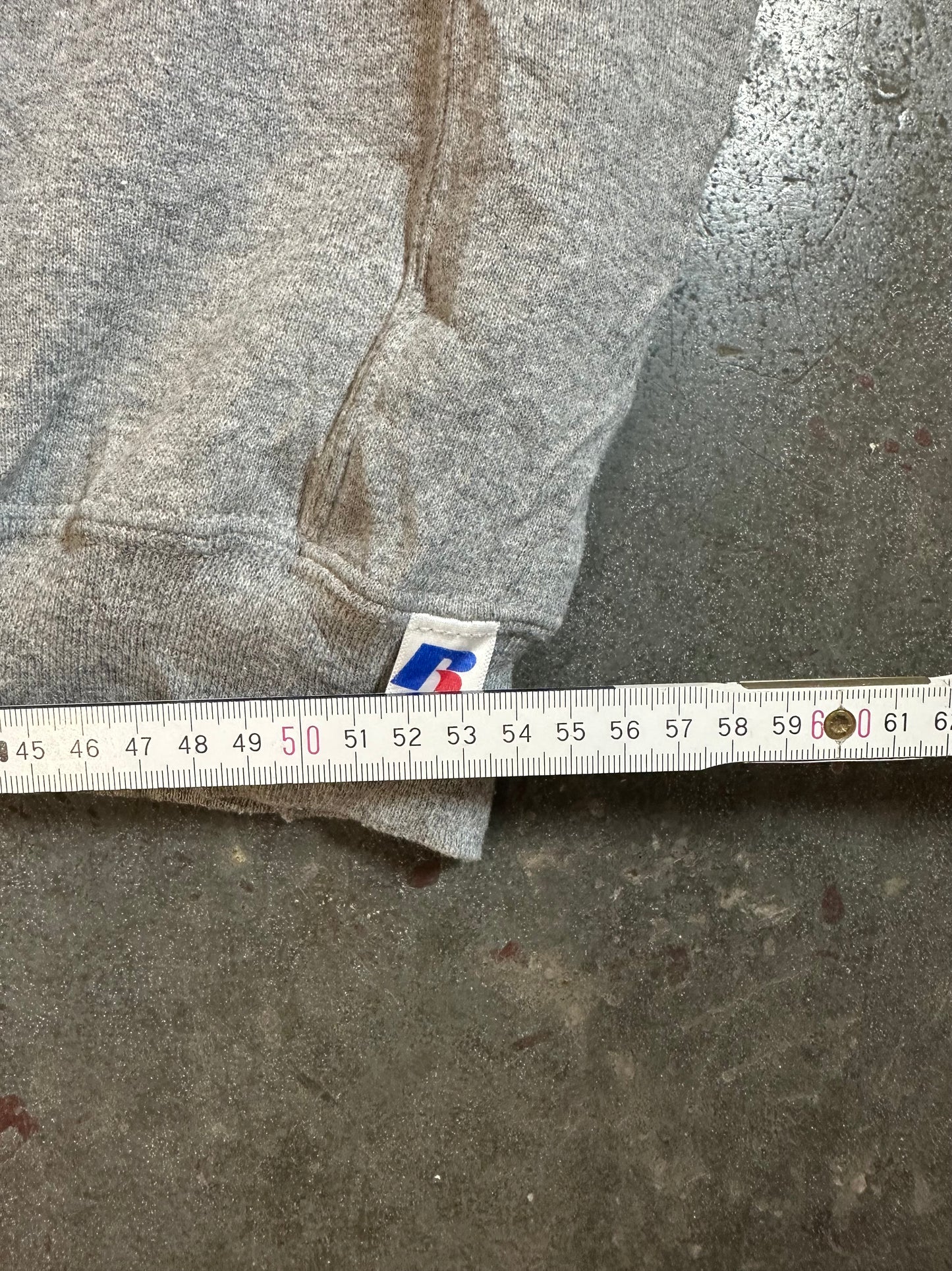 Russell Westfield Football Hoodie Kapuzenpullover grau Gr. L