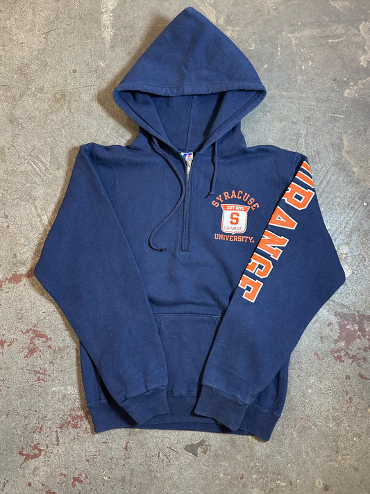Russell Hoodie Gr. S Syracuse University Half-Zip Kapuzenpullover