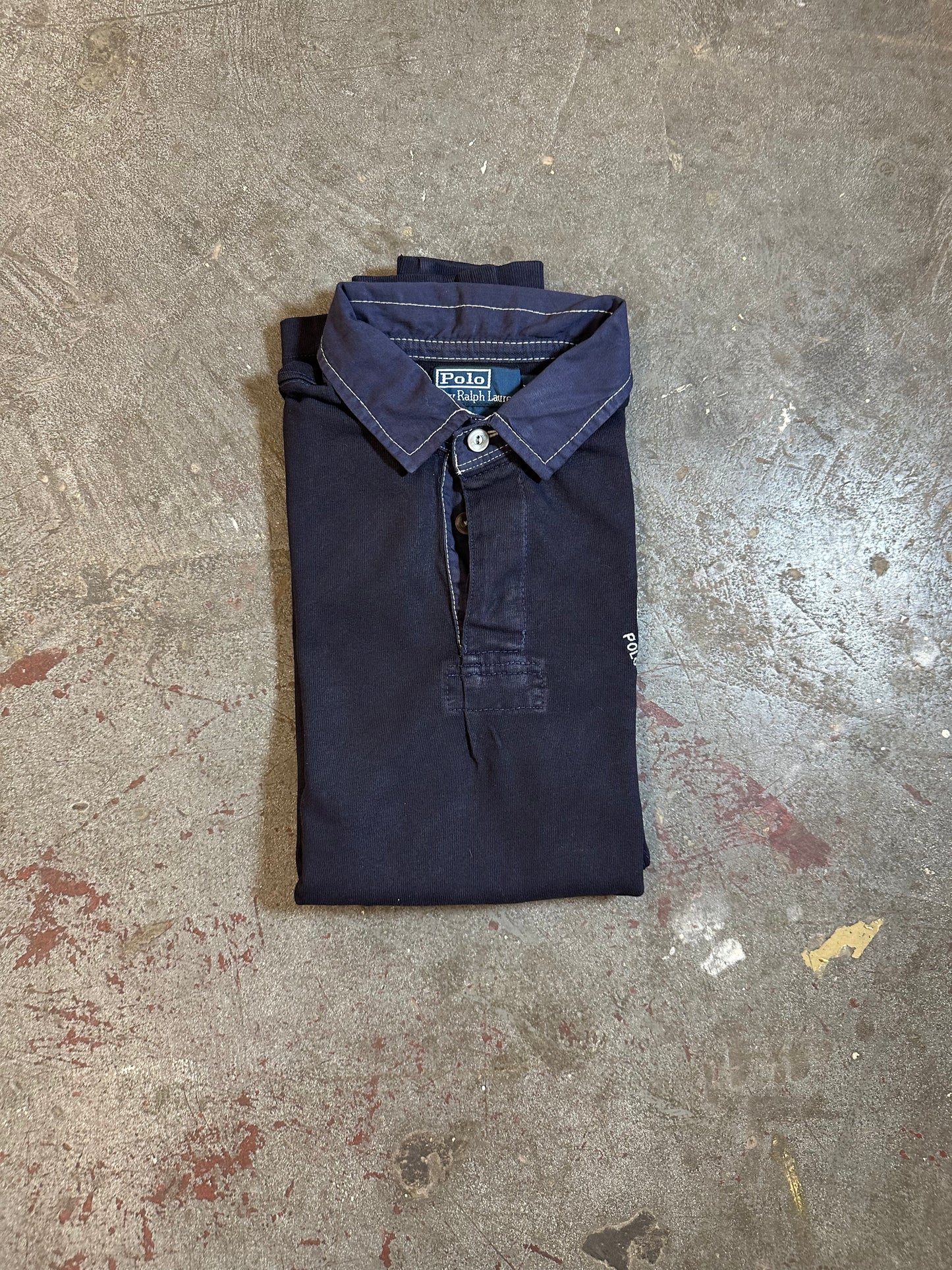 #07 Ralph Lauren Longsleeve Shirt Navy 381 Bleeker (M)