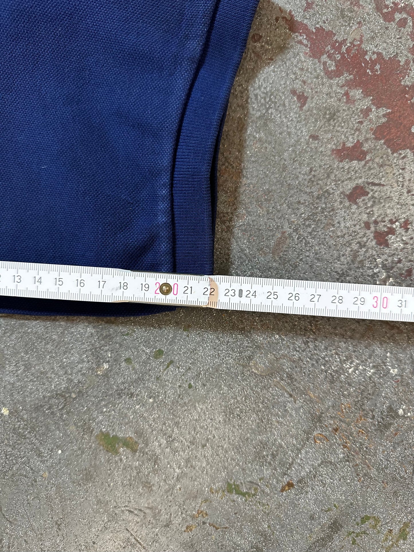 #07 Ralph Lauren Navy Polo with Orange Crest (XL)