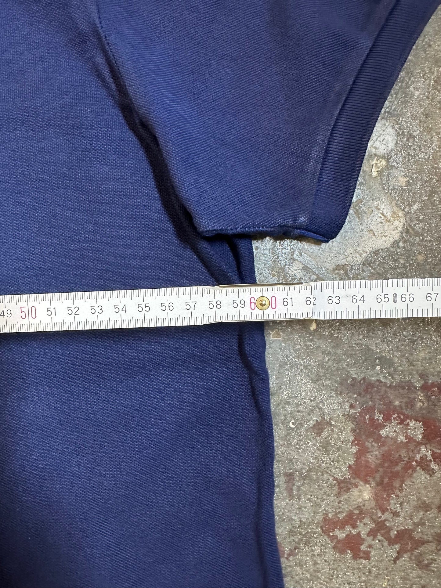 #07 Ralph Lauren Navy Polo with Orange Crest (XL)