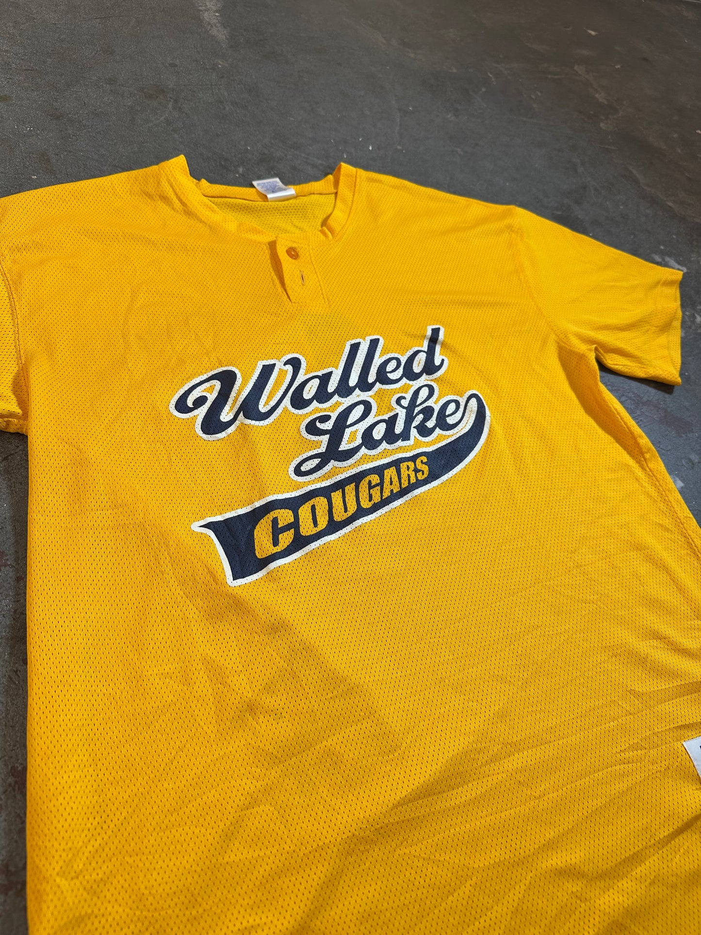 Russell Athletic Baseball Jersey Walled Lake Cougars #4 Trikot Gr. L