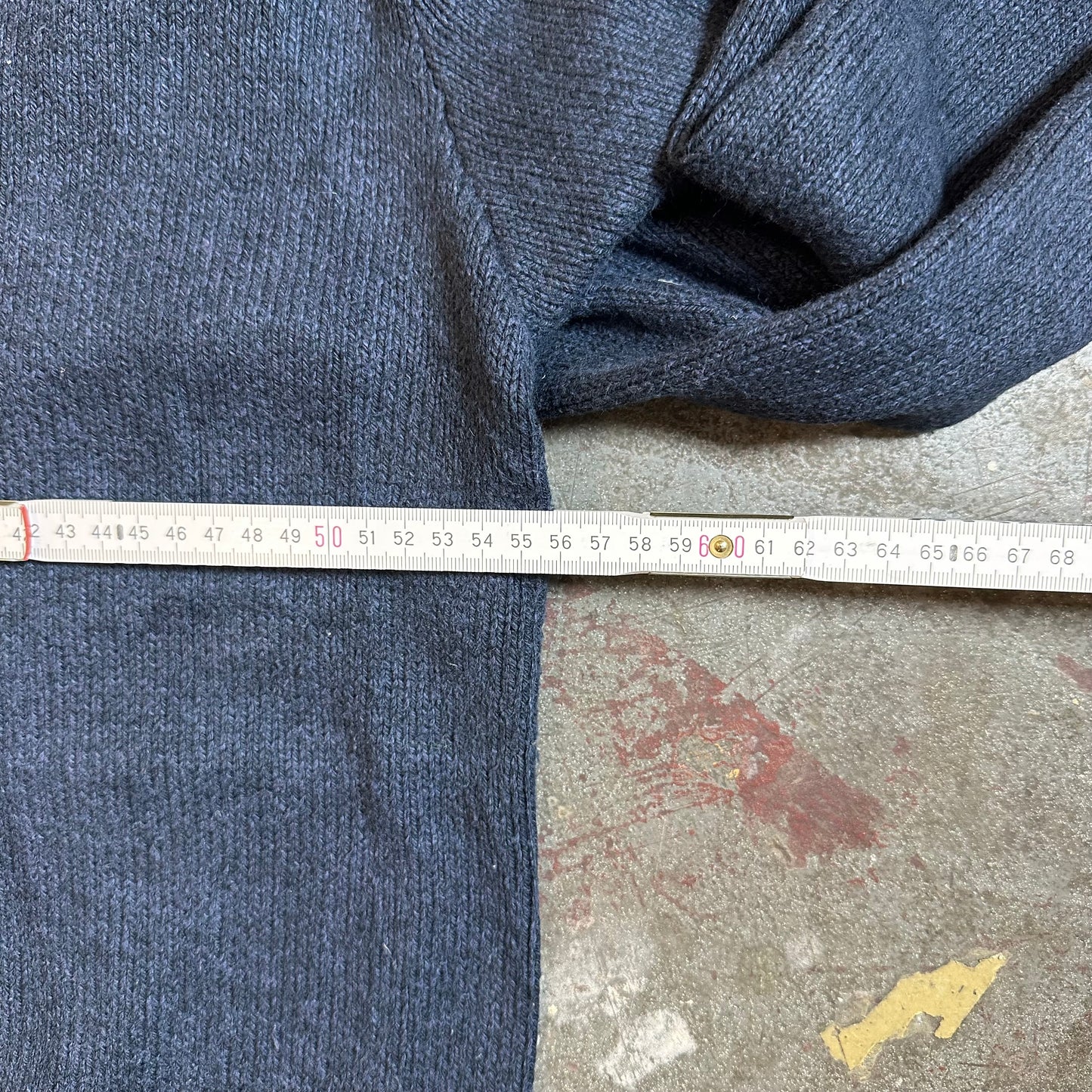 Polo Ralph Lauren Strickpullover blau Gr. L/XL V-Ausschnitt Vintage