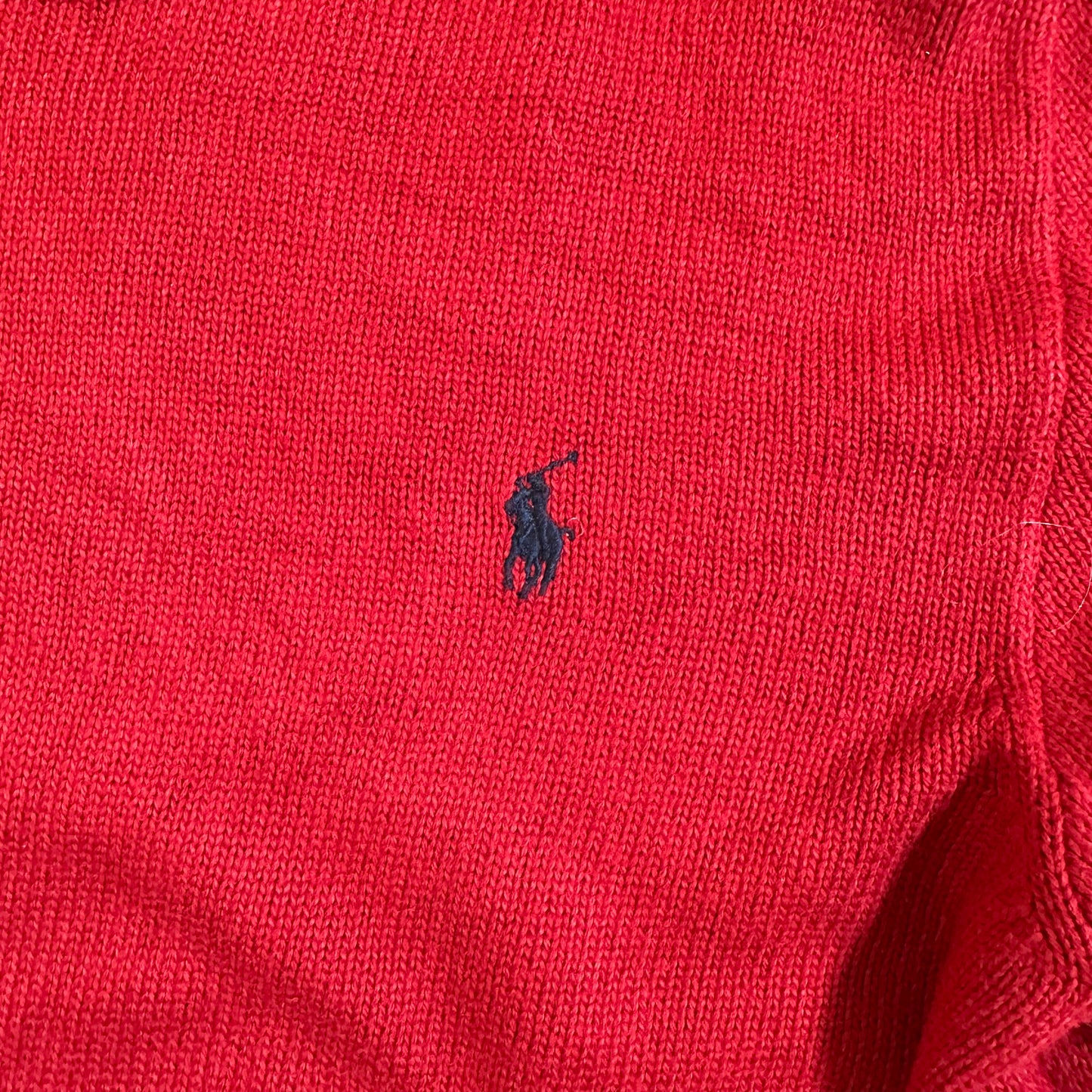 POLO Ralph Lauren Strickpullover rot Gr. M Rundhals Vintage