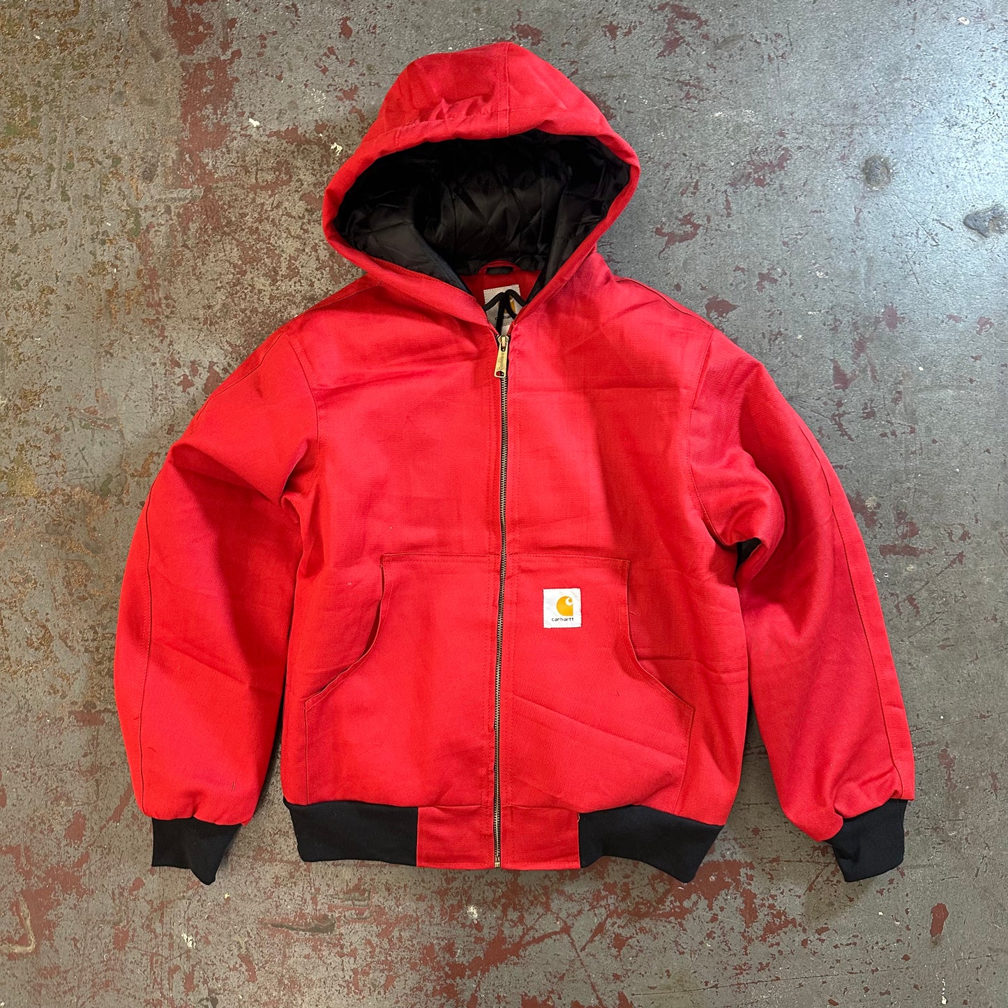 #04 Carhartt Reworked Style Jacke Dunkelrot Größe M