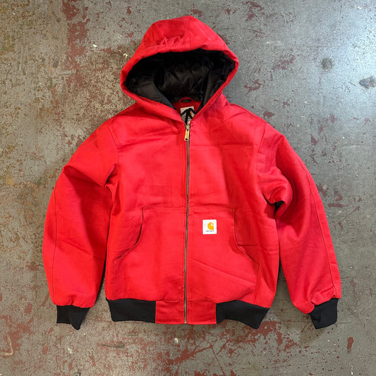 #04 Carhartt Reworked Style Jacke Dunkelrot Größe M