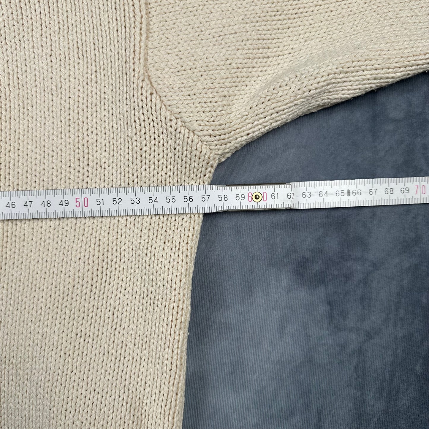 POLO Ralph Lauren Strickpullover Creme Gr. M Rundhals Vintage