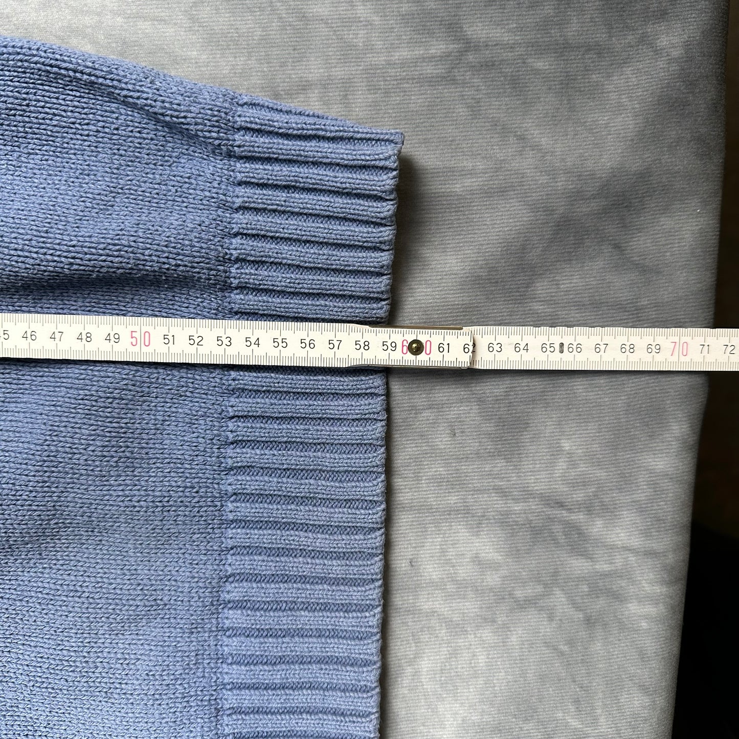 Polo Ralph Lauren Strickpullover Hellblau Gr. S V-Ausschnitt Vintage