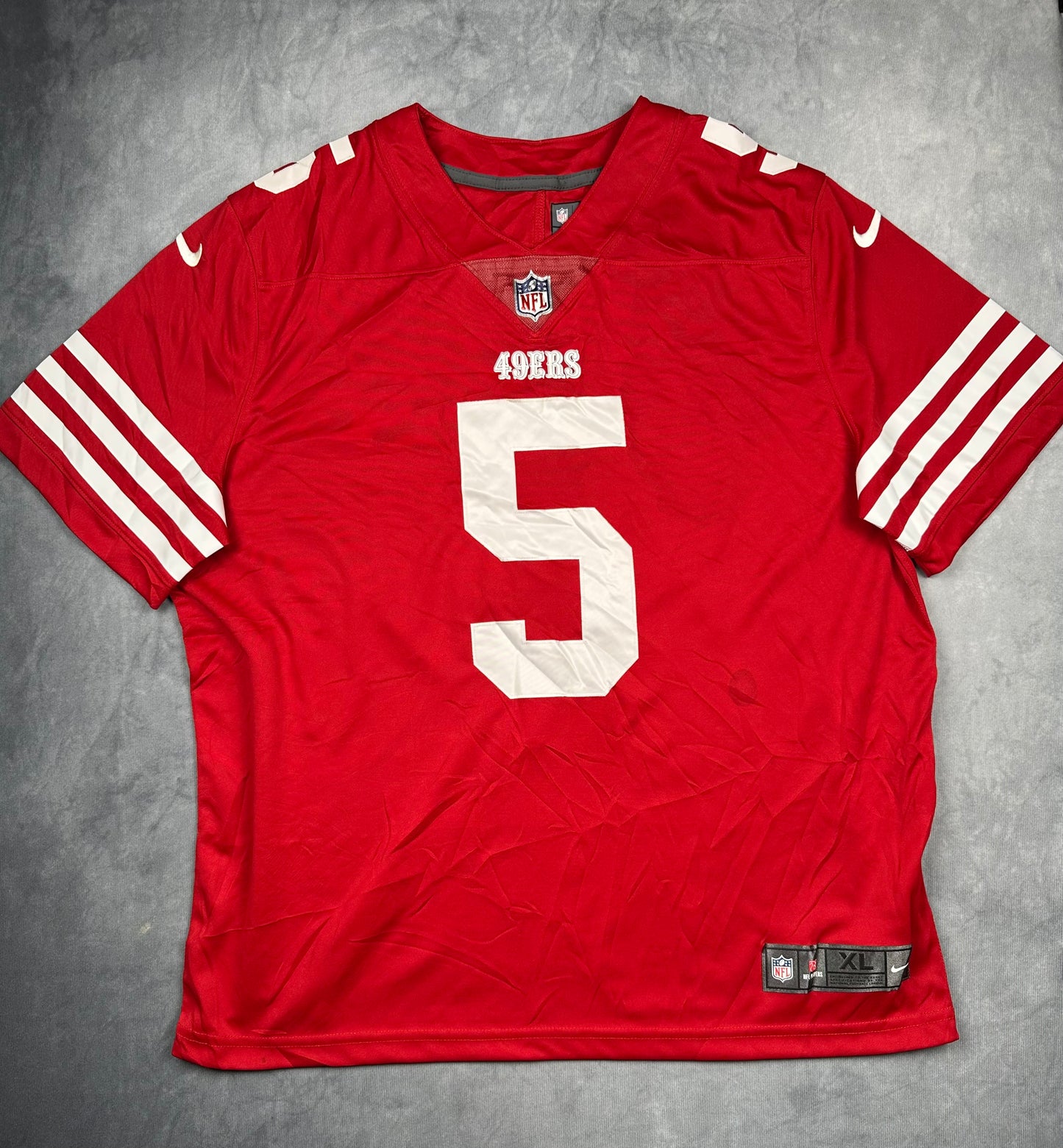 Trey Lance #5 San Francisco 49ers Nike NFL Jersey Trikot - Red XL
