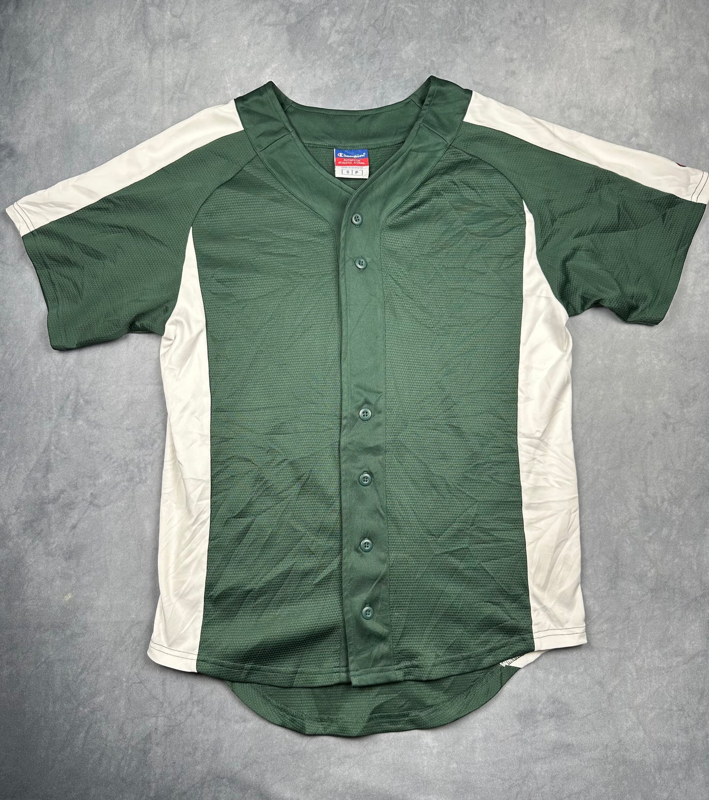 Champion Athletic Baseball Jersey Trikot Gr. S Grün