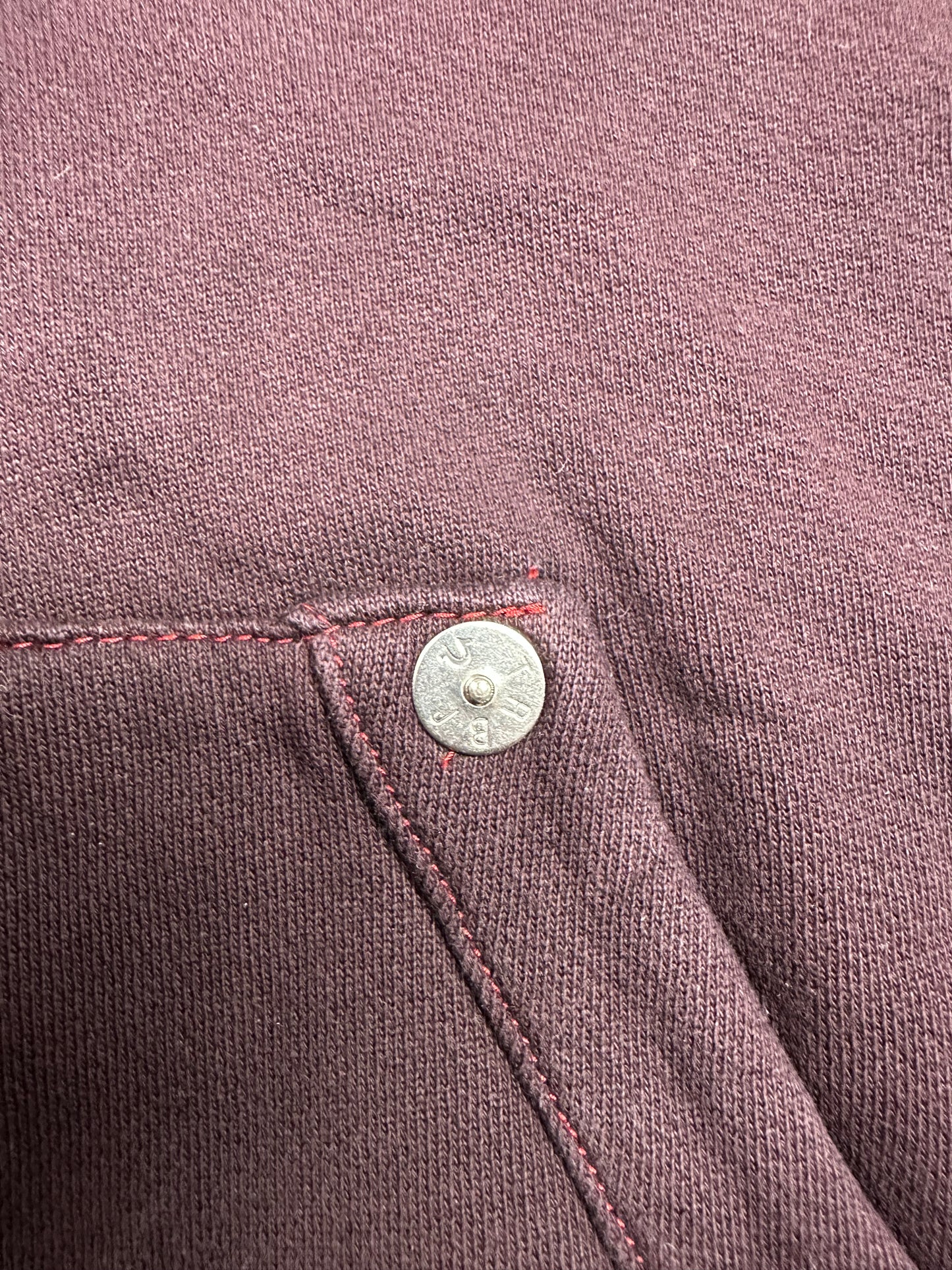 True Religion Zip Hoodie Zipper Rot Designer Größe L Frühling Sommer