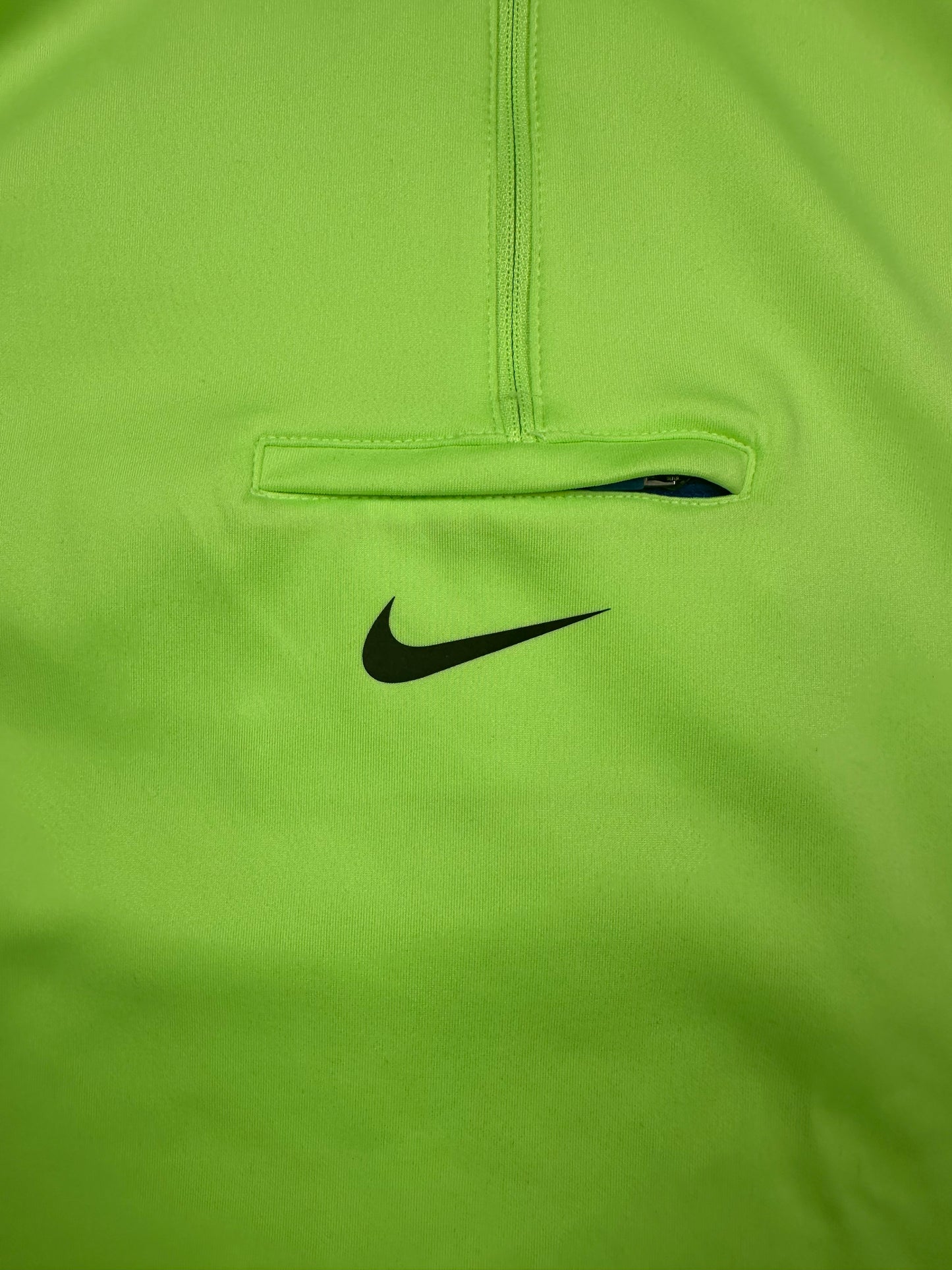 Nike Dri-Fit Element Trail Midlayer Longsleeve Laufshirt Damen Gr. M - Neon Grün