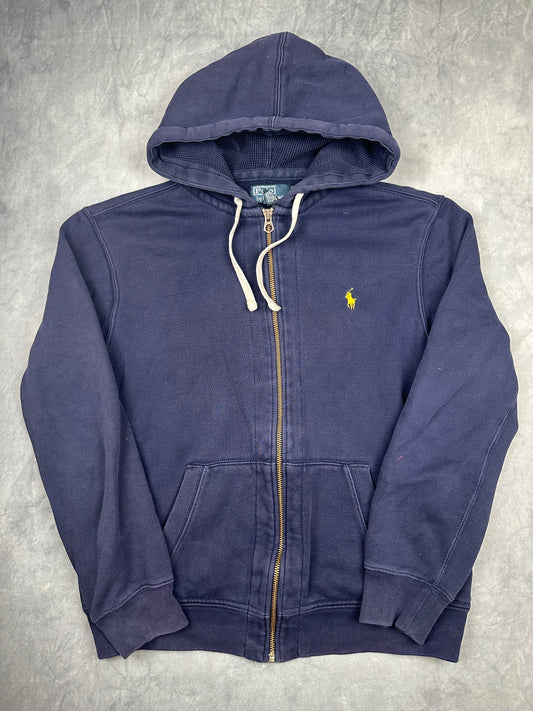 #03 Polo Ralph Lauren Sweatjacke Herren Gr. L Blau Kapuzenjacke