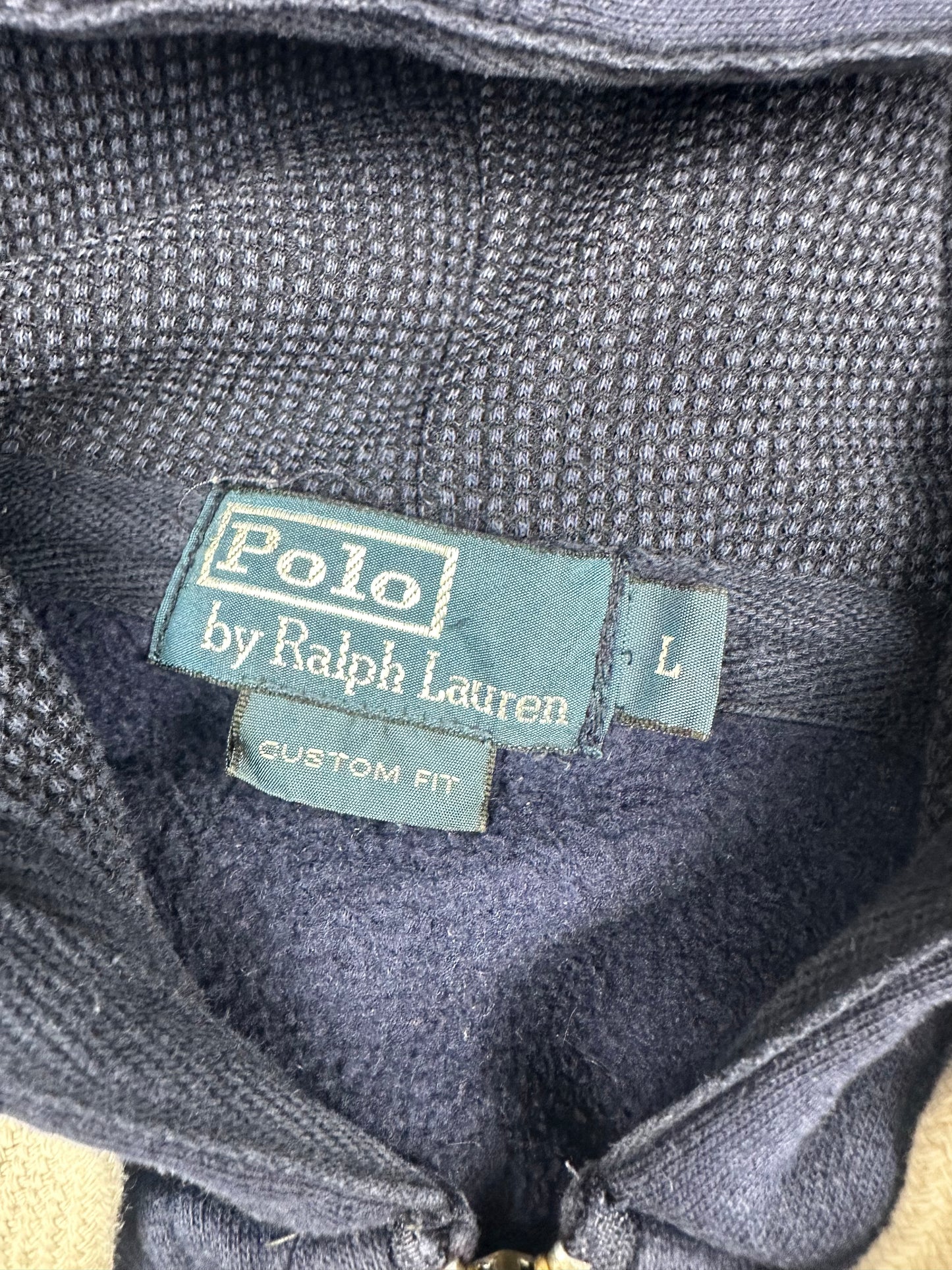 #03 Polo Ralph Lauren Sweatjacke Herren Gr. L Blau Kapuzenjacke