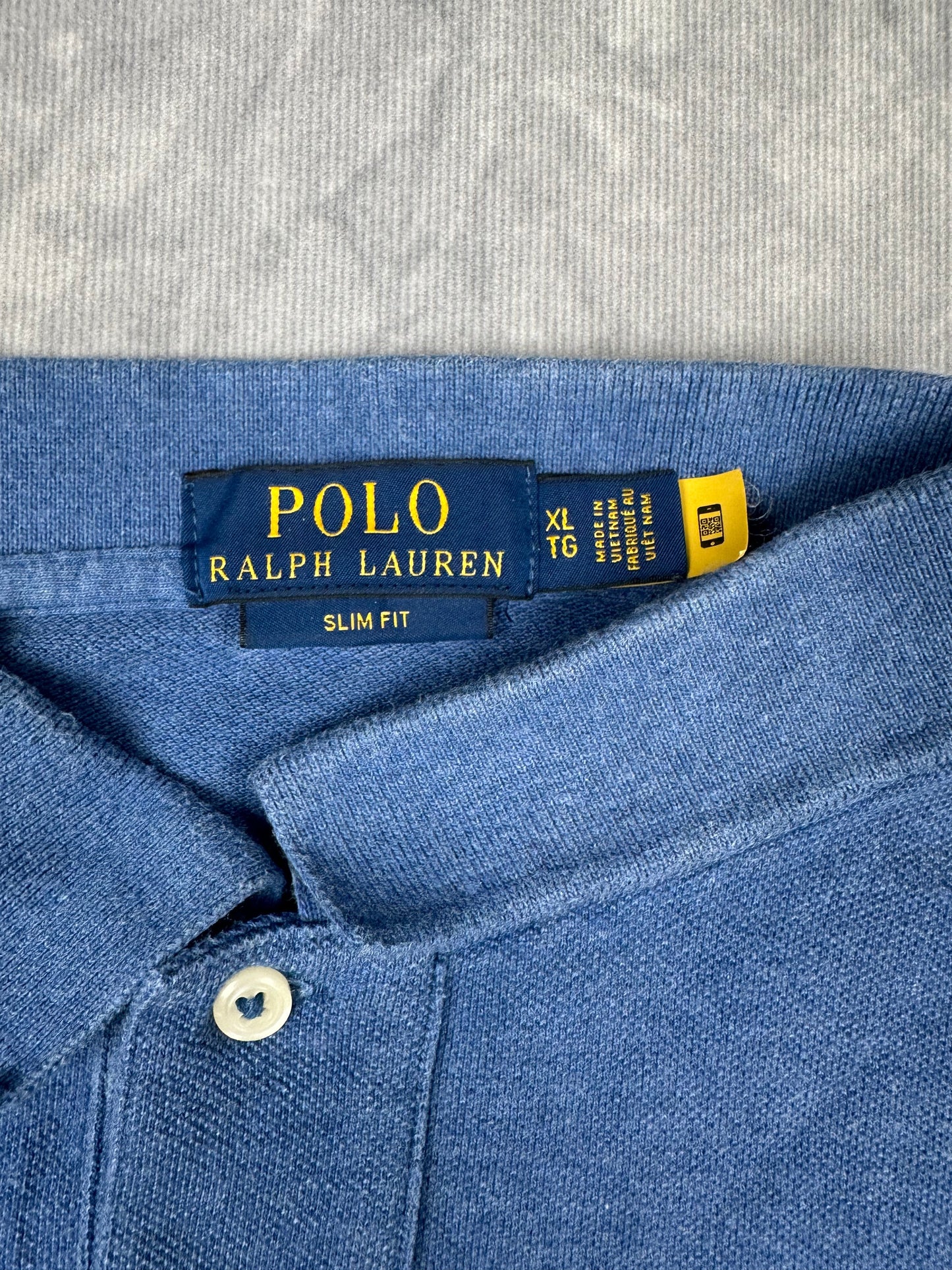 POLO Ralph Lauren Long Sleeve Pullover Größe XL Langarmshirt Blau Vintage Y2K