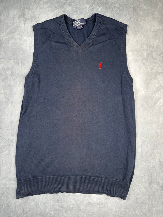 POLO Ralph Lauren Pullunder Weste blau Gr. L Vintage Y2K