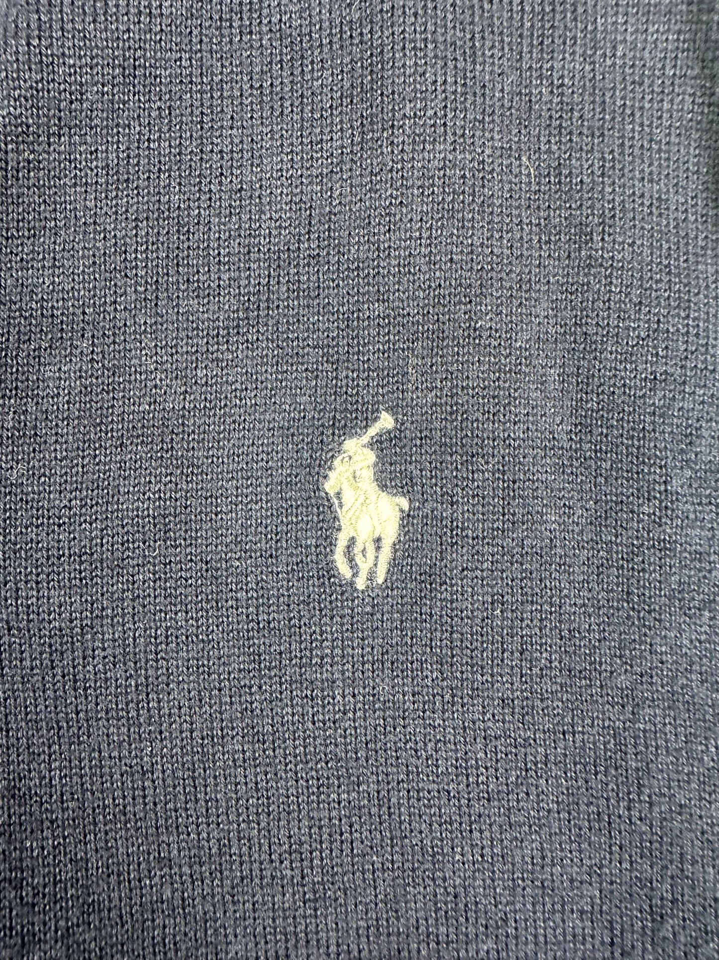 POLO Ralph Lauren Strick Pullunder Weste blau Kinder-Gr. L (152-158) Vintage