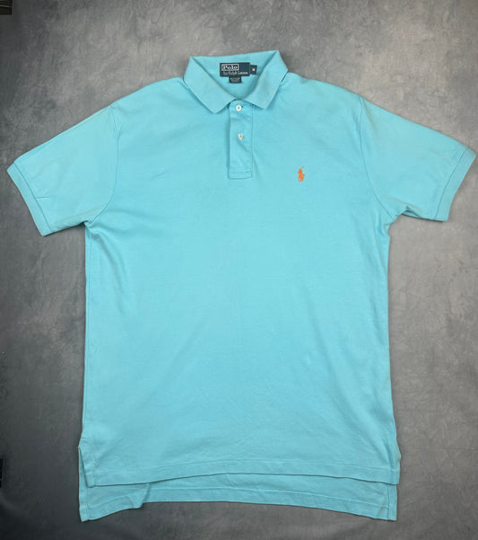 Polo Ralph Lauren Poloshirt T-Shirt Herren Gr. M Vintage Y2K Blau