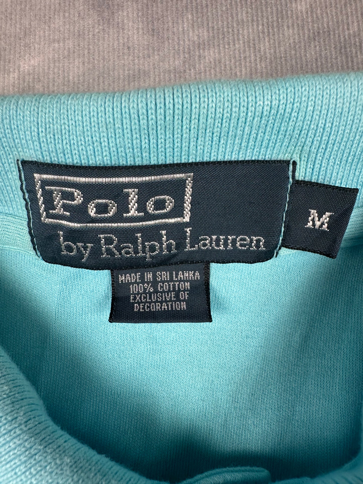 Polo Ralph Lauren Poloshirt T-Shirt Herren Gr. M Vintage Y2K Blau