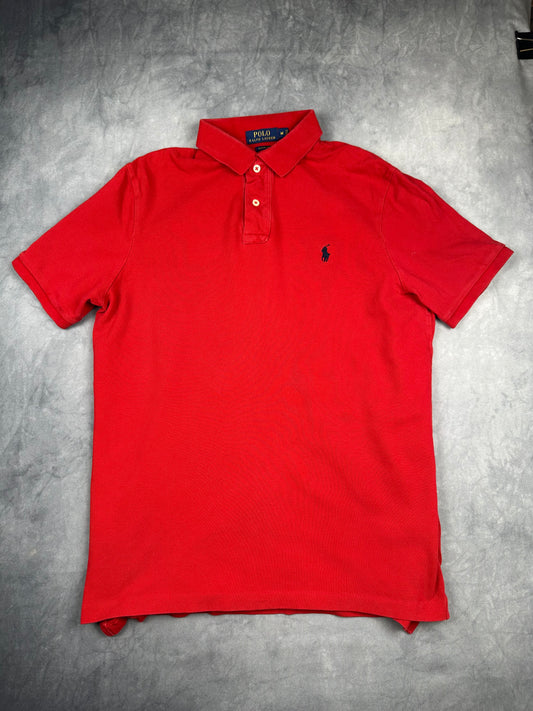 Polo Ralph Lauren Poloshirt T-Shirt Herren Gr. M Vintage Y2K Rot