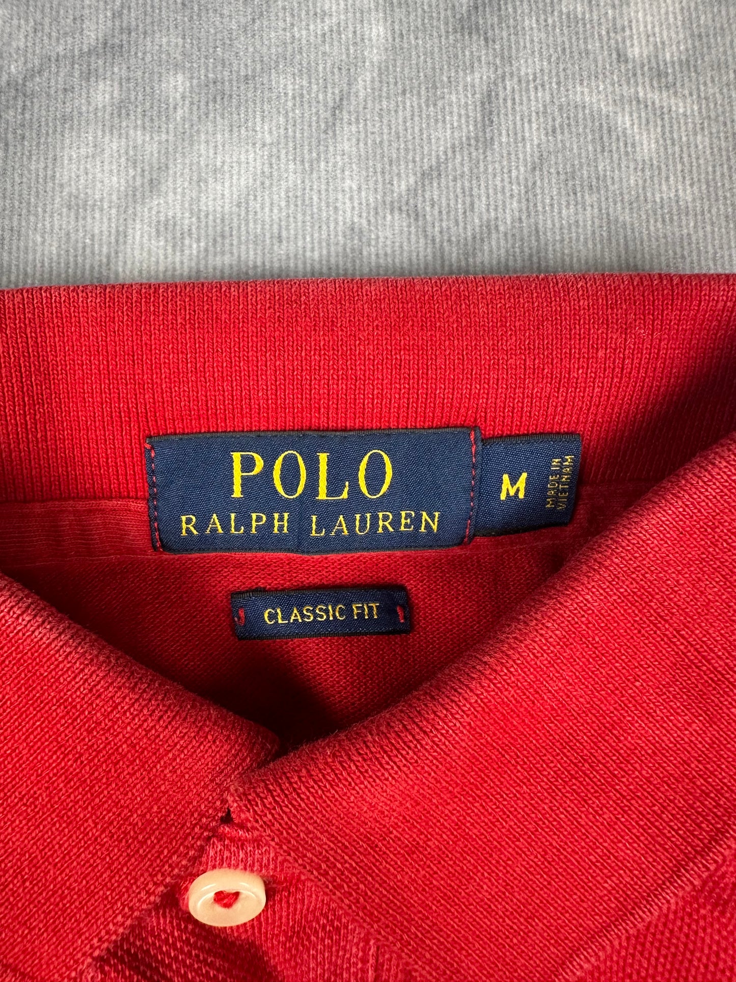 Polo Ralph Lauren Poloshirt T-Shirt Herren Gr. M Vintage Y2K Rot