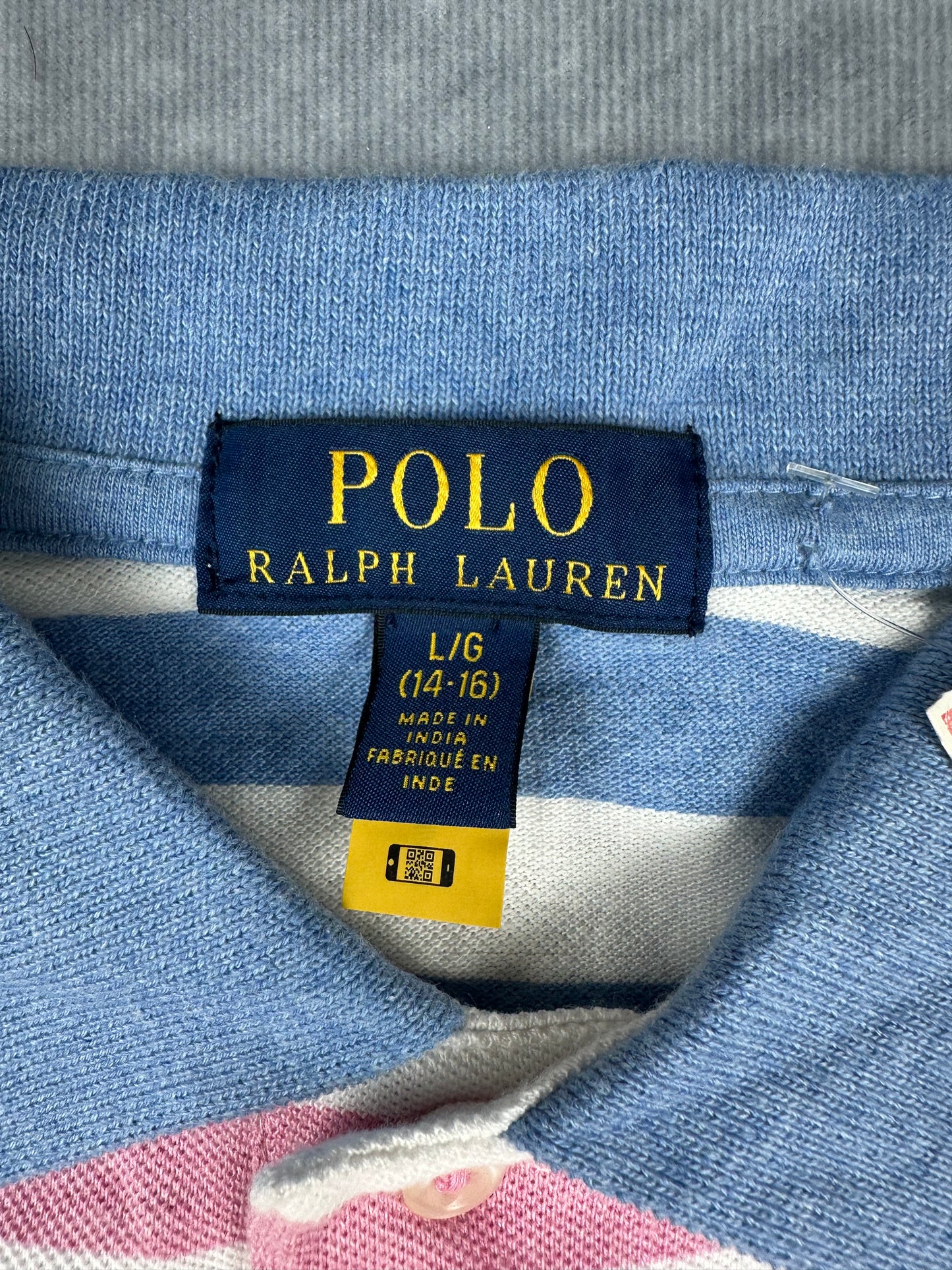 Polo Ralph Lauren Poloshirt T-Shirt gestreift Kinder-Gr. L (152/158) Vintage